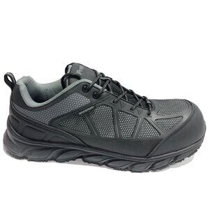 Propet Men’s Seeley II, Black/Gray Composite Toe Sneakers, Size 12 X(3E)